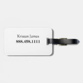 Reise-Gepäck-Umbau - personalisiert Gepäckanhänger (Rückseite horizontal)