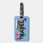 Reise Gepäckanhänger (Rückseite vertikal)