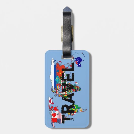 Reise Gepäckanhänger (Rückseite vertikal)