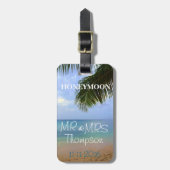 Reise- | Gepäckanhänger | Flitterwochen | Herr & F (Vorderseite vertikal)