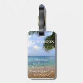 Reise- | Gepäckanhänger | Flitterwochen | Herr & F (Rückseite vertikal)