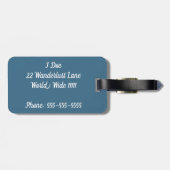 Reise-Gepäckanhänger Gepäckanhänger (Rückseite horizontal)