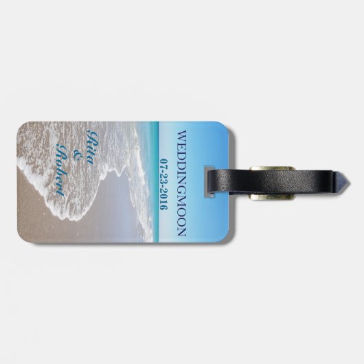 Reise-Gepäckanhänger Sammlung/Weddingmoon Gepäckanhänger (Rückseite horizontal)