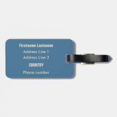 Reise-Gepäckumbau SPANIENS Vintager Gepäckanhänger (Rückseite horizontal)