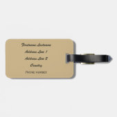 Reise-Gepäckumbau Sun Valley Idaho Vintager Gepäckanhänger (Rückseite horizontal)