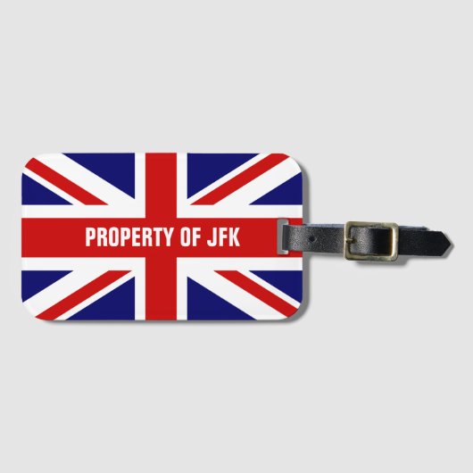 Reise-Gepäckumbauten der Gewerkschafts-Jackflagge Gepäckanhänger (Vorderseite (Horizontal))