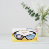 Reise-Geschäfts-Visitenkarte Visitenkarte (Stehend Vorderseite)