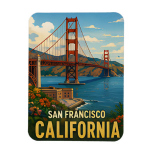 Reise-Geschenk San Francisco Kalifornien Magnet