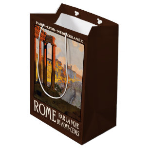 Reise-Geschenktaschen Roms Italien Vintage Mittlere Geschenktüte