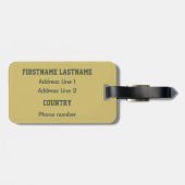 Reise-Gewohnheitsumbau DEUTSCHLANDS Vintager Gepäckanhänger (Rückseite horizontal)