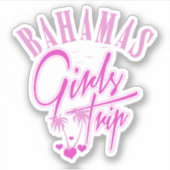 Reise Girls Trip Bahamas Sticker Kreuzfahrt (Vorderseite)