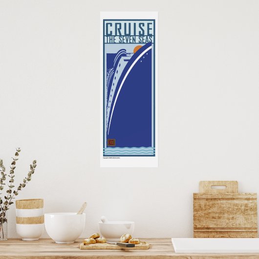 REISE-Global-Cruiseliner Poster (Küche)