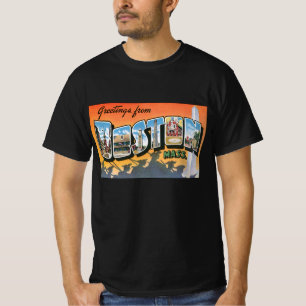 Reise-Grüße aus Boston Massachusetts im Vintage-St T-Shirt