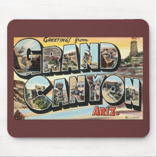 Reise-Grüße aus dem Grand Canyon Arizona im Vintag Mousepad