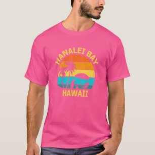 Reise Hanalei Bay Hawaii Urlaub Souvenir T-Shirt