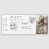 Reise-Hochzeits-Boardingpass Flugticket Magnetkarte (Vorderseite)
