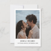 Reise-Hochzeitsthema Save the Date (Vorderseite)