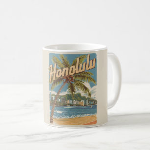Reise Honululu, Hawaii tropische Strandgeschenke Kaffeetasse