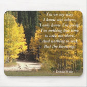 Reise - "Ich bin unterwegs" Mousepad (Vorne)