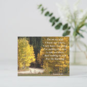 Reise - "Ich bin unterwegs" Postkarte (Stehend Vorderseite)