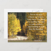 Reise - "Ich bin unterwegs" Postkarte (Vorne/Hinten)