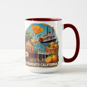 Reise-Ikonen von Sacramento Kalifornien Tasse