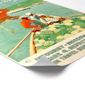 Reise im Oldtimer-Volga Poster (Ecke)