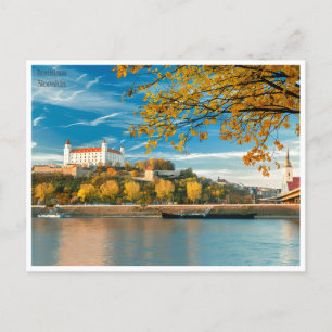 Reise im Retro-Stil Bratislava Slowakei Slowaquie Postkarte