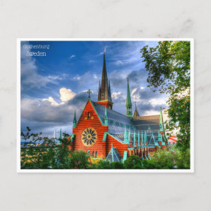 Reise im Retro-Stil Göteborg Schweden Suède Postkarte