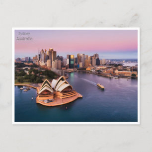 Reise im Retro-Stil Sydney Australien australie Postkarte