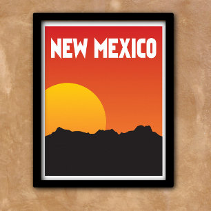 Reise im Stil der alten Zeit in New Mexico Poster