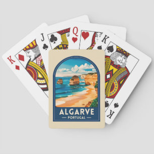 Reise im Stil der Vergangenheit Algarve Portugal R Spielkarten