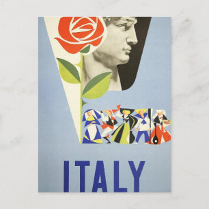 Reise im Stil der Vergangenheit - Italien Postkarte
