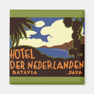 Reise im Stil der Vergangenheit Jakarta Indonesien Magnet