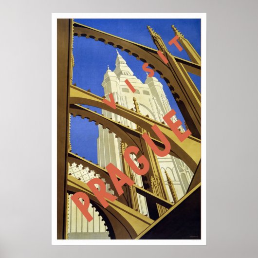 Reise im Stil der Vergangenheit, Prag Poster (Vorne)