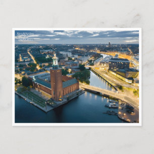 Reise im Stil der Vergangenheit, Retro Stockholm S Postkarte
