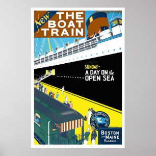 Reise im Stil vergangener Zeiten, Boston und Maine Poster