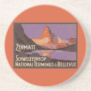 Reise im Stil vergangener Zeiten, Matterhorn in de Getränkeuntersetzer