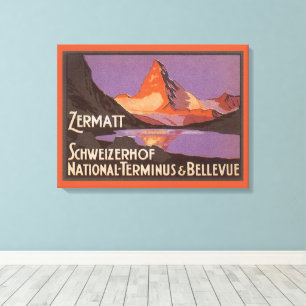 Reise im Stil vergangener Zeiten, Matterhorn in de Leinwanddruck