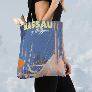 Reise im Stil vergangener Zeiten, Nassau Hafen, Fl Tasche