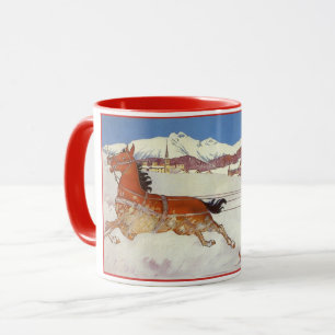 Reise im Stil vergangener Zeiten, Winter in Engadi Tasse