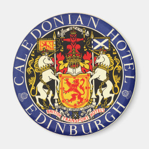 Reise im Vintage-Stil Caledonian Hotel Edinburgh S Magnet