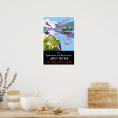 Reise im Vintage-Stil, China Poster (Küche)