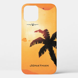Reise im Vintage-Stil, Flugzeug über Hawaii-Inseln Case-Mate iPhone Hülle