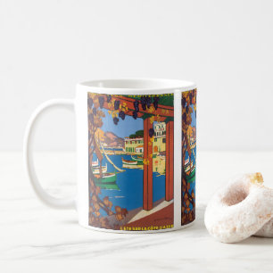 Reise im Vintage-Stil, Französische Riviera Mittel Kaffeetasse