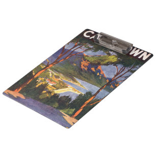 Reise im Vintage-Stil, Kapstadt, eine Stadt in Süd Klemmbrett