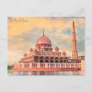 Reise im Vintage-Stil Kuala Lumpur Malaysia Wolken Postkarte