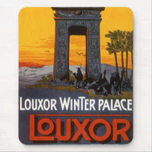 Reise im Vintage-Stil, Louxor Winter Palace, Ägypt Mousepad