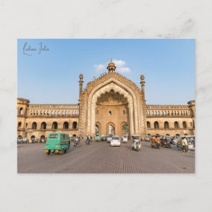 Reise im Vintage-Stil Lucknow Indien Urlaub retro Postkarte