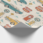 Reise im Vintage-Stil Muster (1) Geschenkpapier (Ecke)